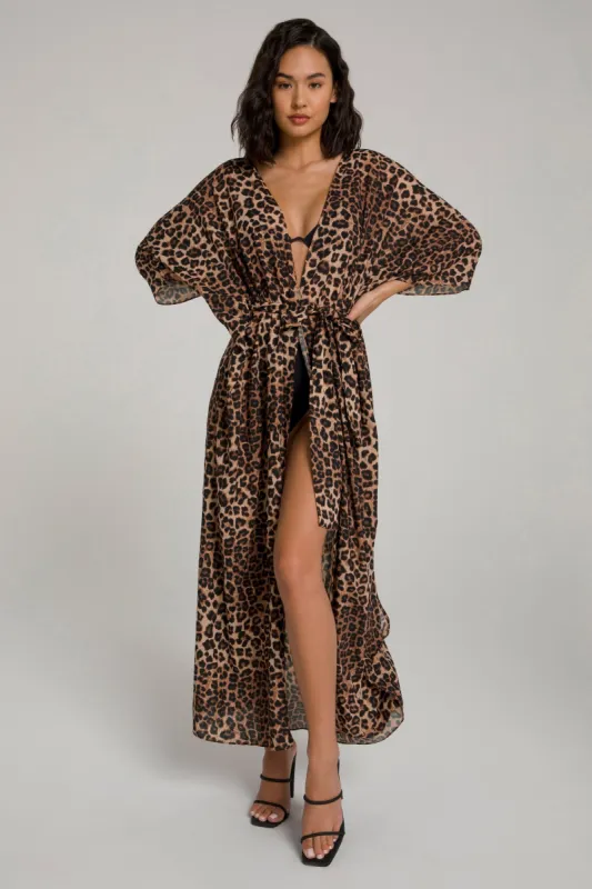 GODDESS ROBE | LEOPARD004 sold by Good American