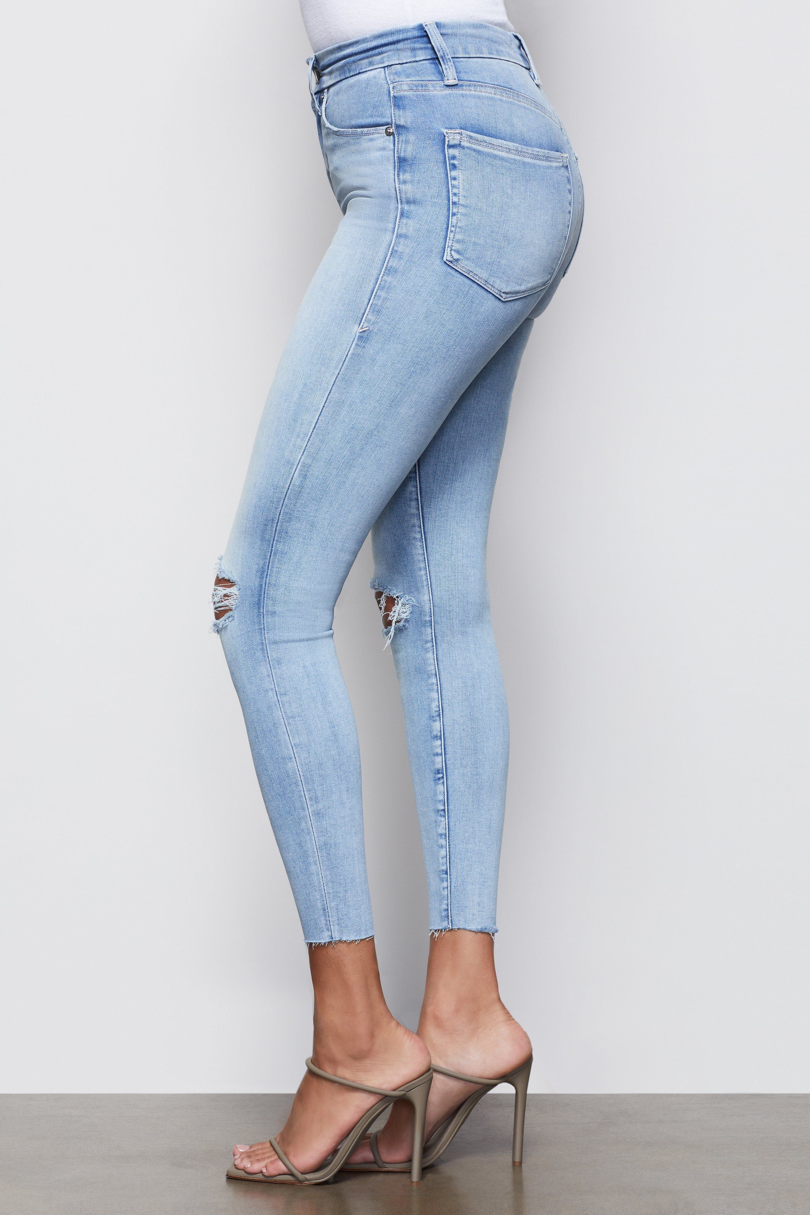 GOOD WAIST CROPPED JEANS | BLUE352 sold by Good American product image thumbnail 14