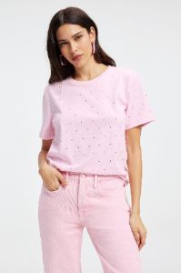 EMBELLISHED TEE | ROSEQUARTZ001 sold by Good American
