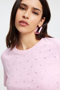 EMBELLISHED TEE | ROSEQUARTZ001 sold by Good American