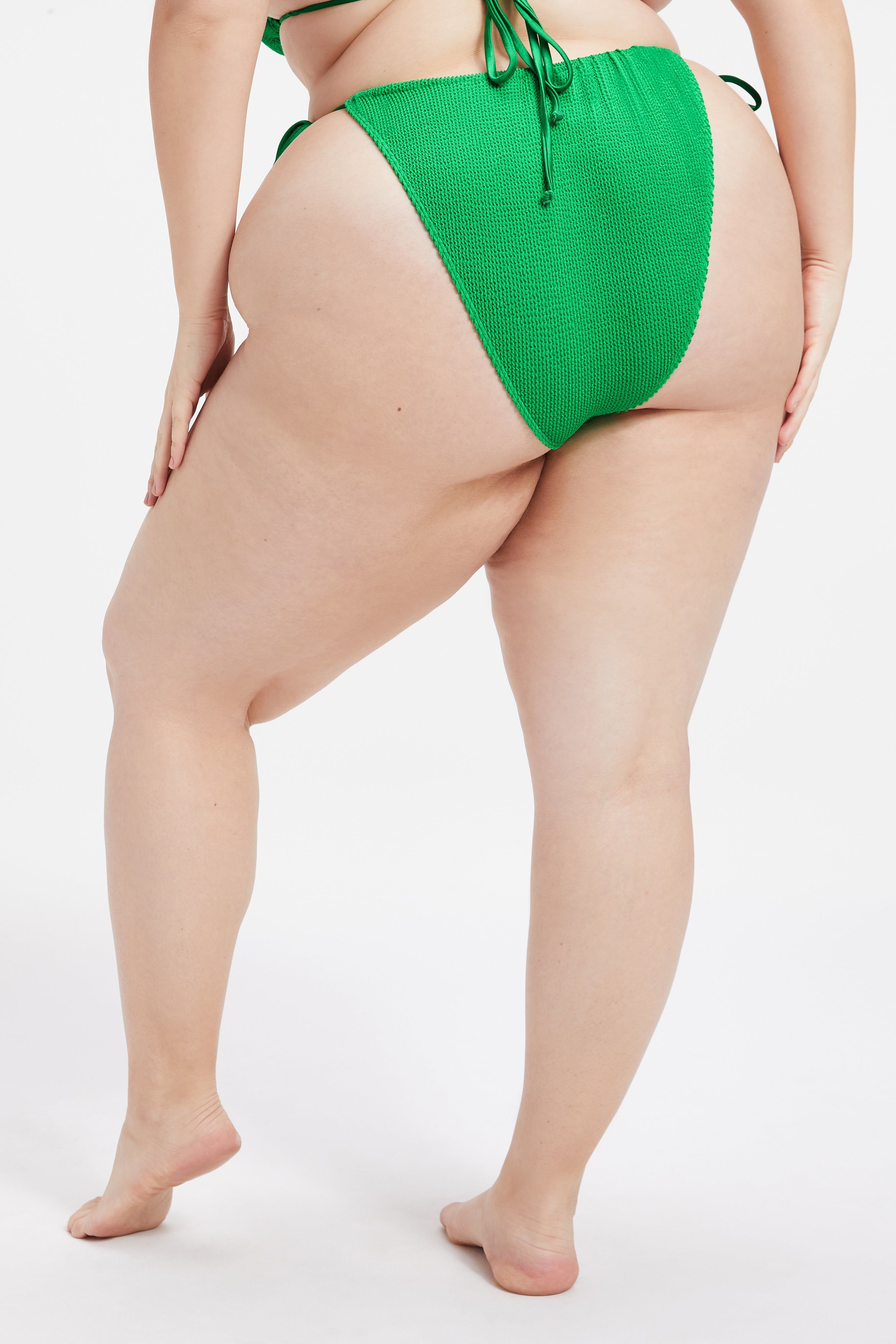 ALWAYS FITS TINY TIES BIKINI BOTTOM | SUMMER GREEN002 sold by Good American product image thumbnail 5