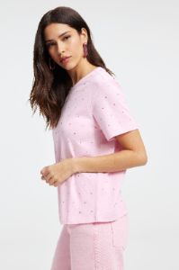 EMBELLISHED TEE | ROSEQUARTZ001 sold by Good American
