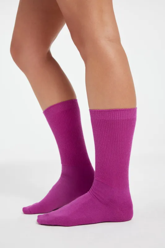 GOOD KNIT SOCKS | POWER PURPLE sold by Good American