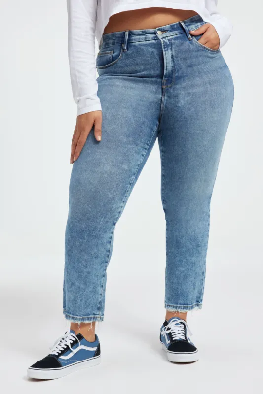 GOOD LEGS STRAIGHT JEANS | INDIGO333 sold by Good American