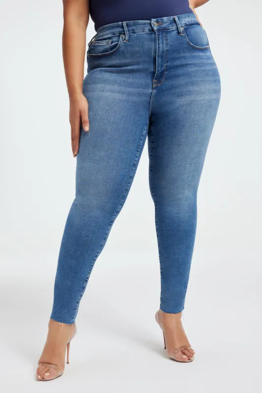 ALWAYS FITS GOOD WAIST SKINNY JEANS | INDIGO324 sold by Good American