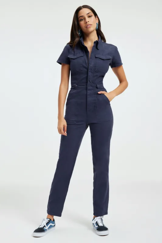 THE FIT FOR SUCCESS JUMPSUIT| BLUE RINSE sold by Good American