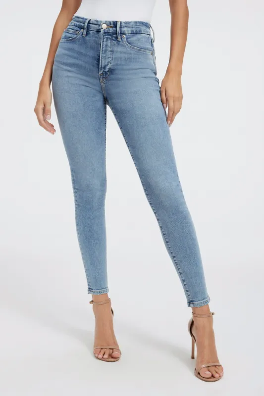 GOOD WAIST SKINNY JEANS | INDIGO325 sold by Good American