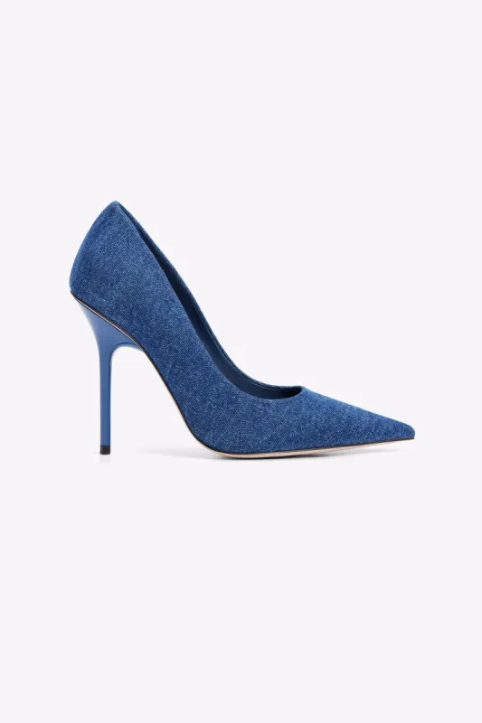 CLASSIC DENIM HEEL | BLUE DENIM002 sold by Good American