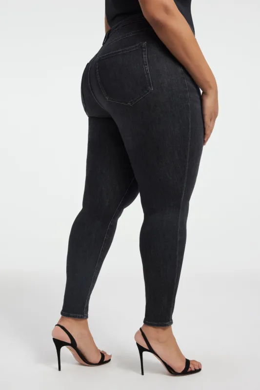 GOOD LEGS CASHMERE JEANS | BLACK218 sold by Good American