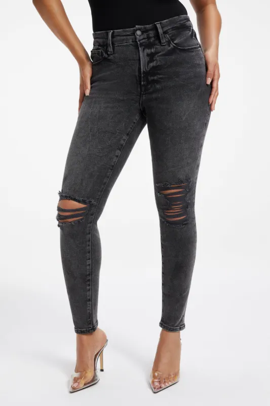 GOOD LEGS SKINNY JEANS | BLACK282 sold by Good American