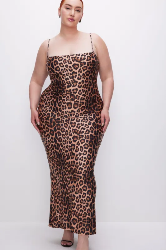 SATIN MAXI DRESS | GOOD LEOPARD003 sold by Good American