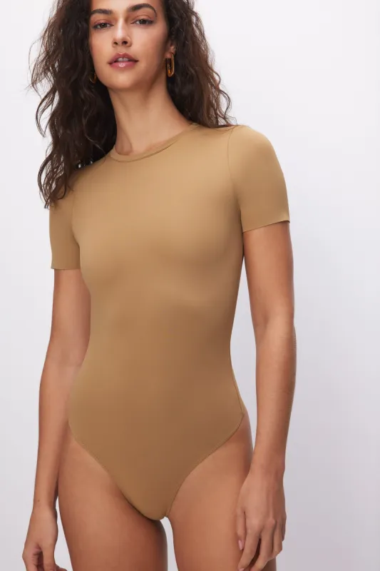 SCUBA SHORT SLEEVE BODYSUIT | PECAN001 sold by Good American