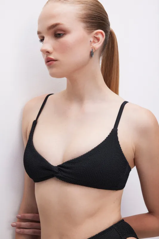ALWAYS FITS TWIST BIKINI TOP | BLACK001 sold by Good American