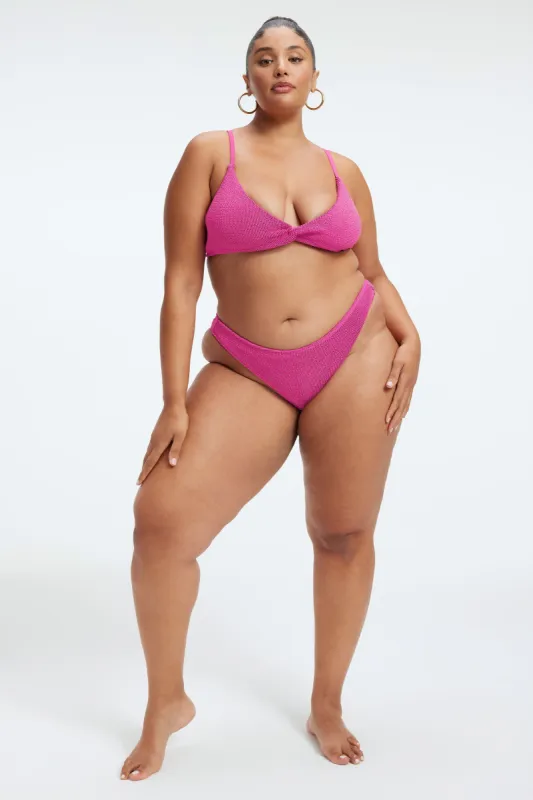 ALWAYS FITS METALLIC BIKINI BOTTOM | FUSCHIA PINK001 sold by Good American