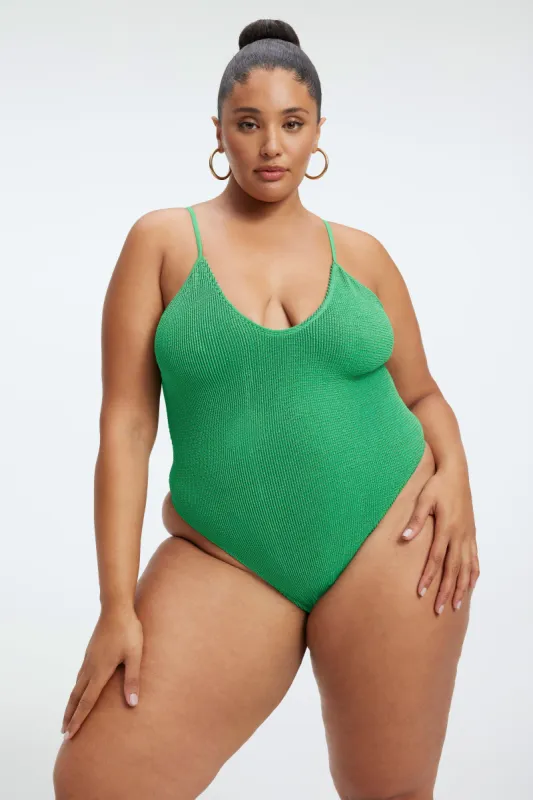 ALWAYS FITS METALLIC ONE-PIECE | SUMMER GREEN002 sold by Good American