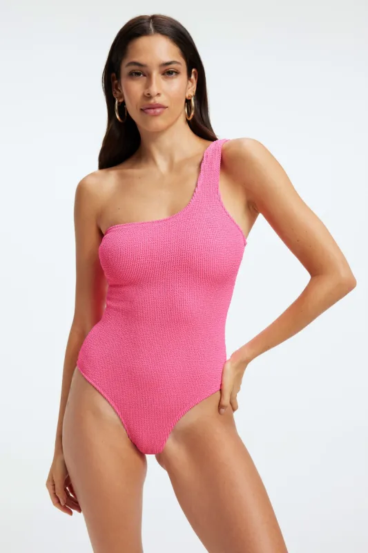 ALWAYS FITS SHOULDER ONE-PIECE | BRIGHTPINK001 sold by Good American