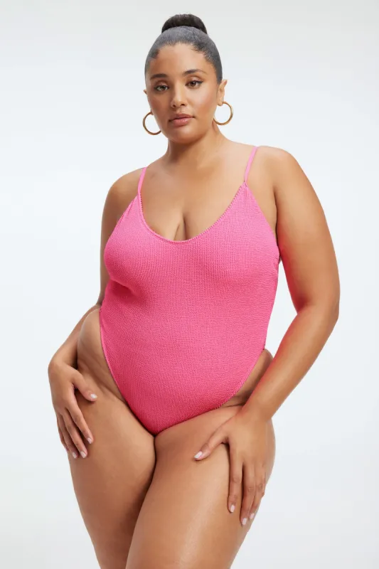 ALWAYS FITS ONE-PIECE SWIMSUIT | BRIGHTPINK001 sold by Good American