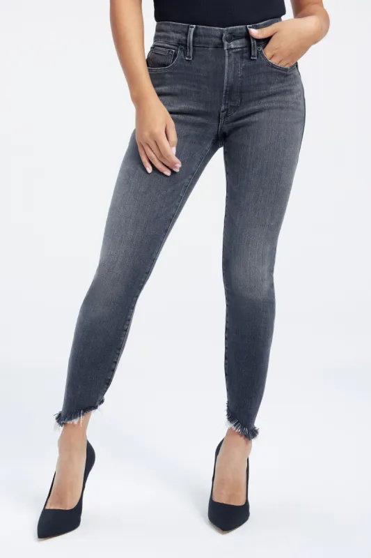 GOOD PETITE SKINNY JEANS | BLACK219 sold by Good American