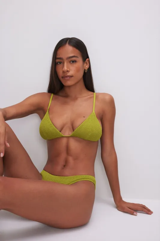 ALWAYS FITS PERFECT FIT BIKINI TOP | CHARTRUSSE001 sold by Good American