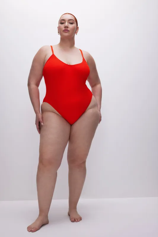 ALWAYS FITS ONE-PIECE SWIMSUIT | BRIGHT POPPY002 sold by Good American