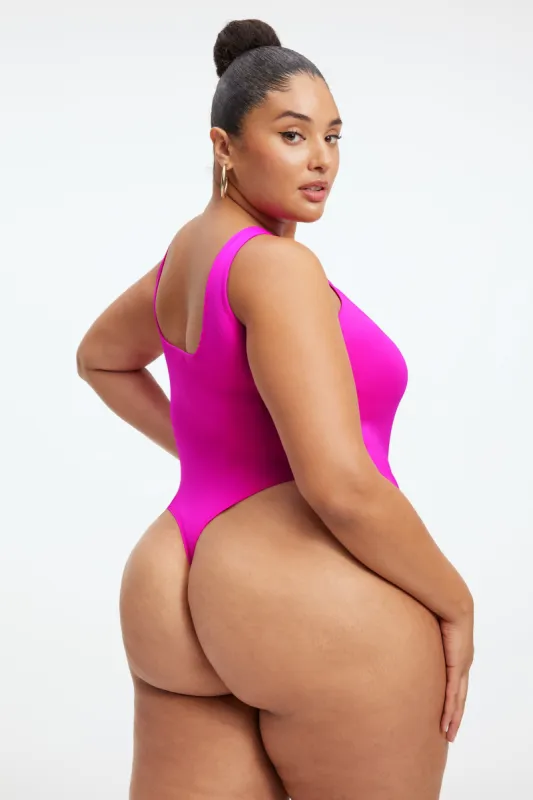 SCUBA MODERN TANK BODYSUIT | FUSCHIA PINK001 sold by Good American