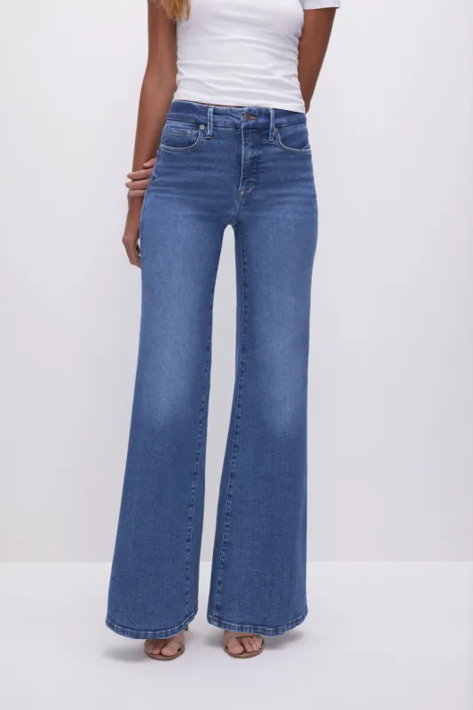 GOOD WAIST PALAZZO JEANS | INDIGO456 sold by Good American