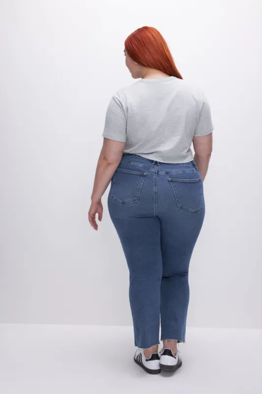 GOOD LEGS STRAIGHT JEANS | INDIGO455 sold by Good American