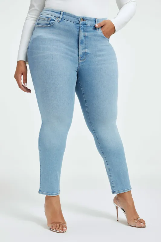 ALWAYS FITS GOOD CLASSIC SLIM JEANS | INDIGO446 sold by Good American