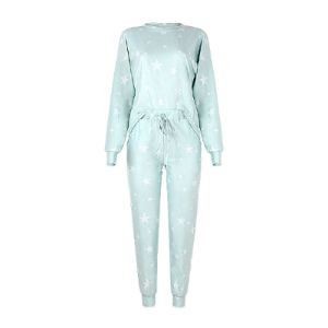 Star Printed Long Sleeve Casual Pajamas Loungwear Set sold by Goodnight Macaroon