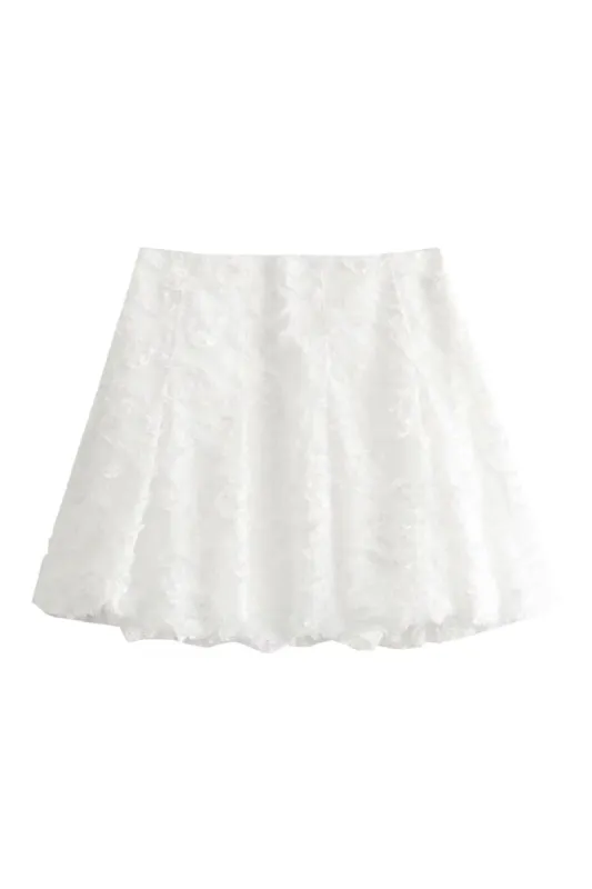 'Amelia' Embroidered Lantern Mini Skirt sold by Goodnight Macaroon