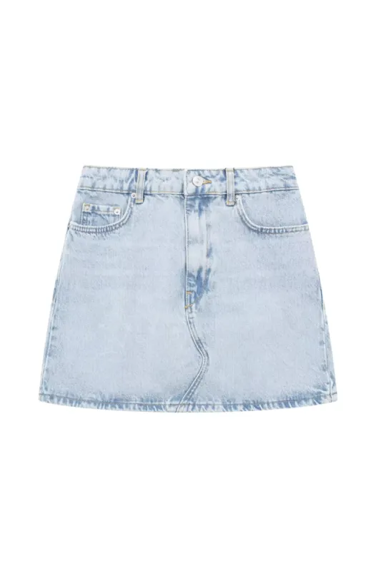 'Tina' Denim Mini Skirt sold by Goodnight Macaroon