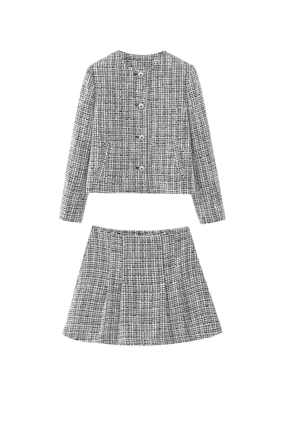 ‘ Jacob’ Checkered Short Suit Jacket & Culottes sold by Goodnight Macaroon
