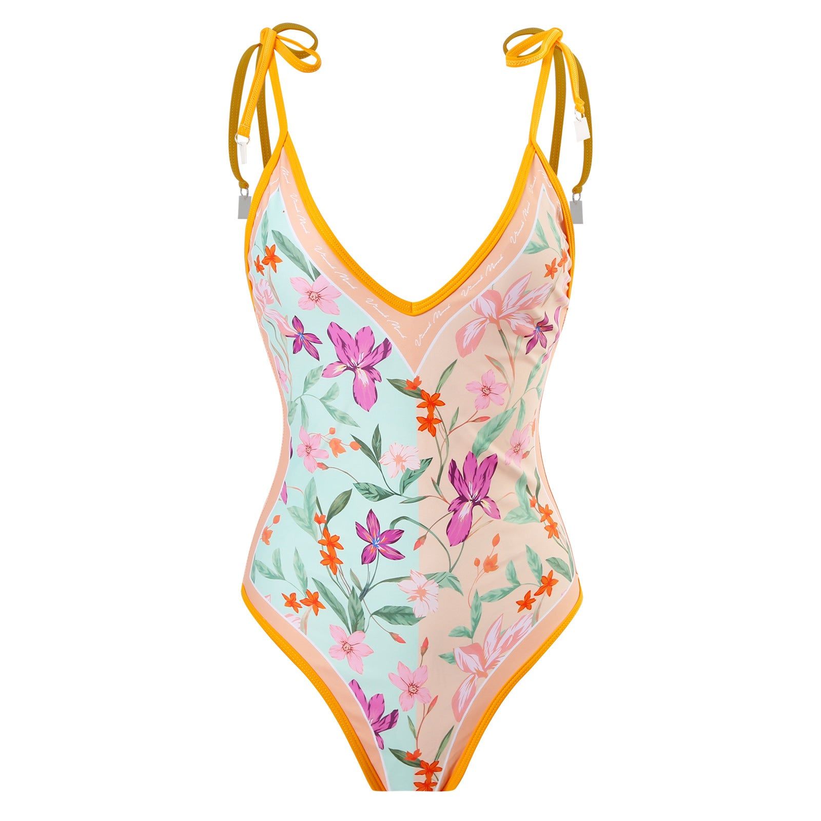 Floral One Piece Swimsuit & Skirt #165881 sold by Goodnight Macaroon product image thumbnail 2