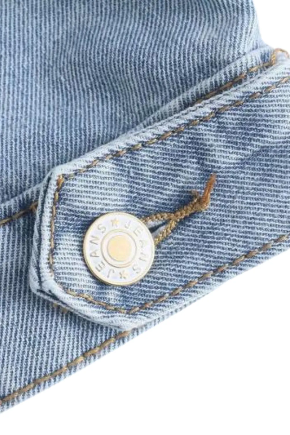 'Olivia' Cropped Denim Jacket sold by Goodnight Macaroon product image thumbnail 3