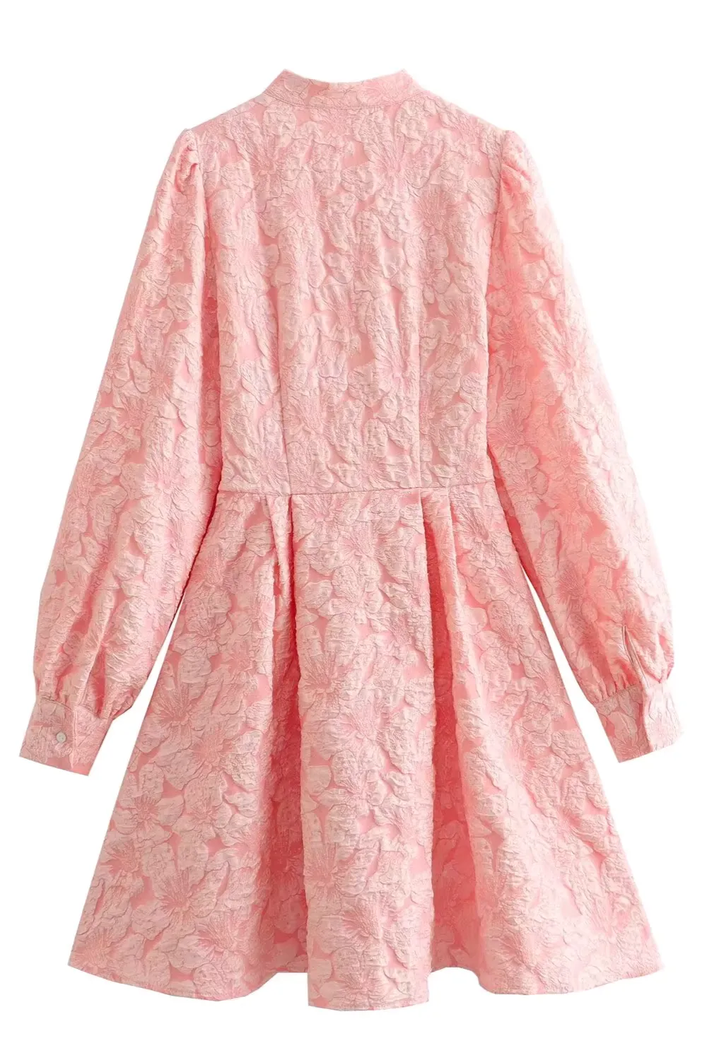 'Tayla' Floral Jacquard Puff Sleeve Dress sold by Goodnight Macaroon product image thumbnail 2