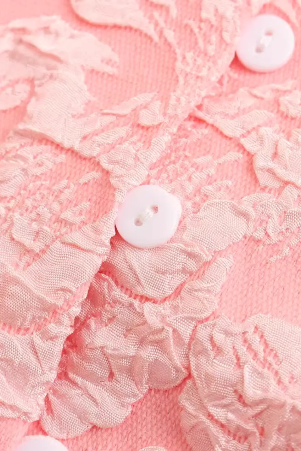 'Tayla' Floral Jacquard Puff Sleeve Dress sold by Goodnight Macaroon product image thumbnail 4