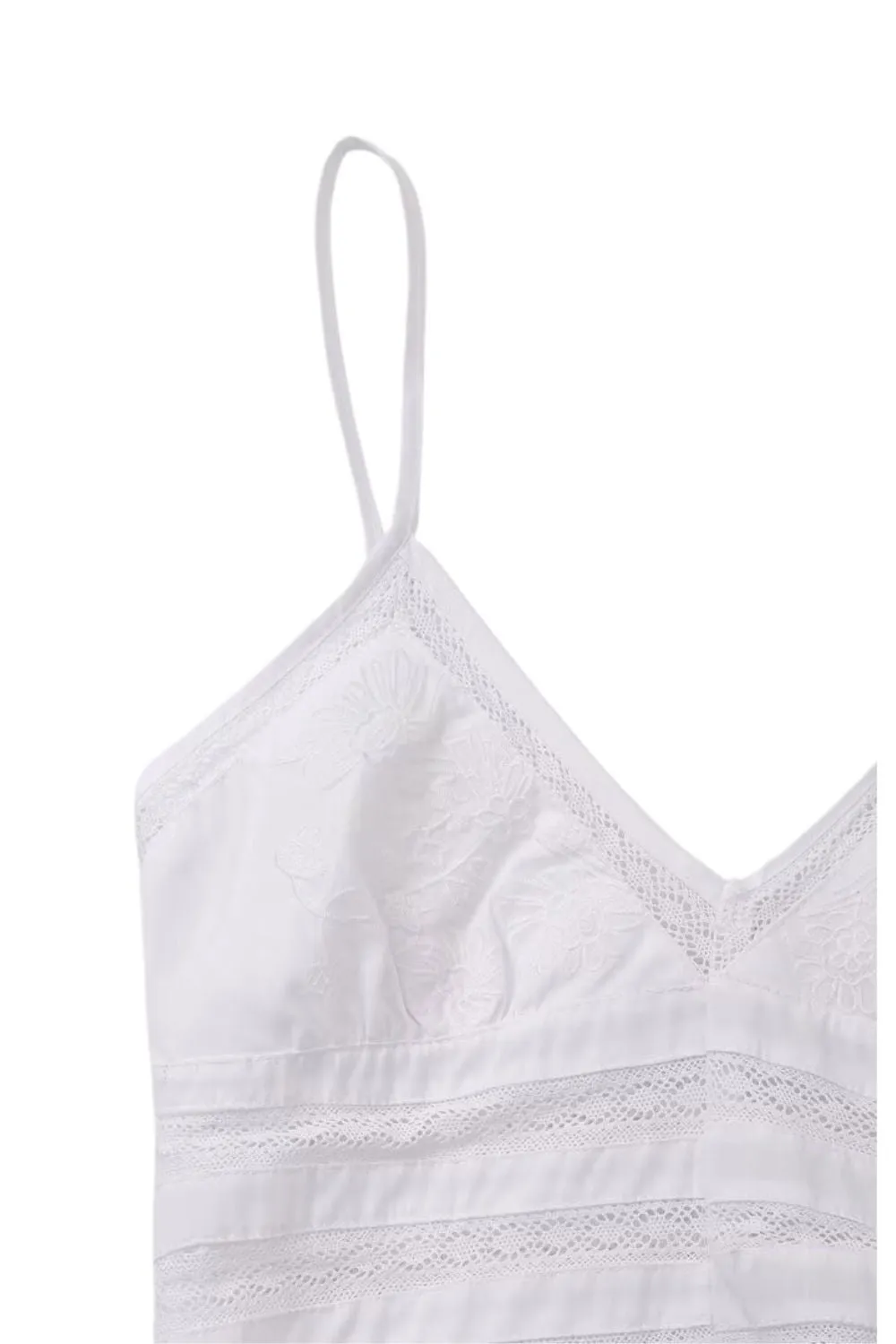 'Scarlett ' Embroidered V-neck Strap Midi Dress sold by Goodnight Macaroon product image thumbnail 3