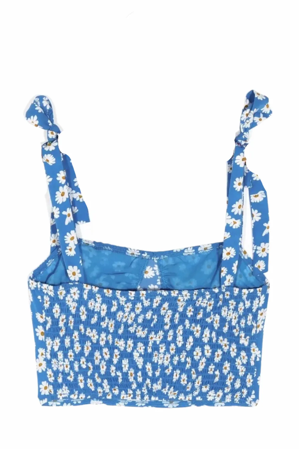 'Katerina' Floral Sleeveless Smocked Crop Top sold by Goodnight Macaroon product image thumbnail 2