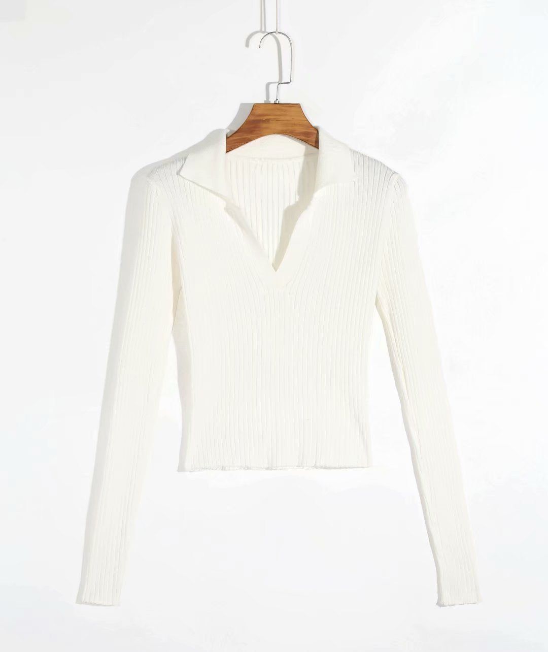 Long Sleeve Collared Top #144675 sold by Goodnight Macaroon product image thumbnail 11