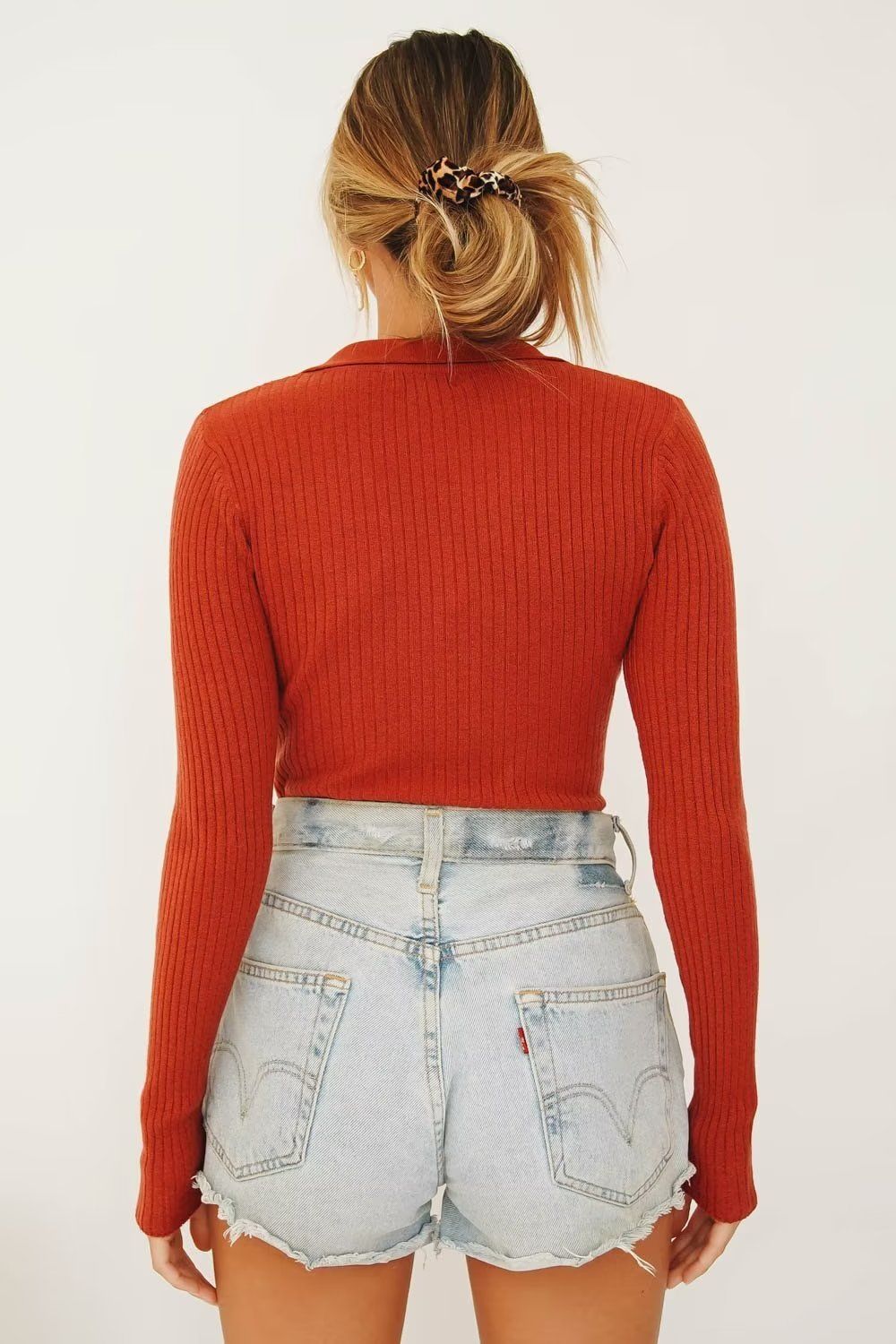 Long Sleeve Collared Top #144675 sold by Goodnight Macaroon product image thumbnail 8