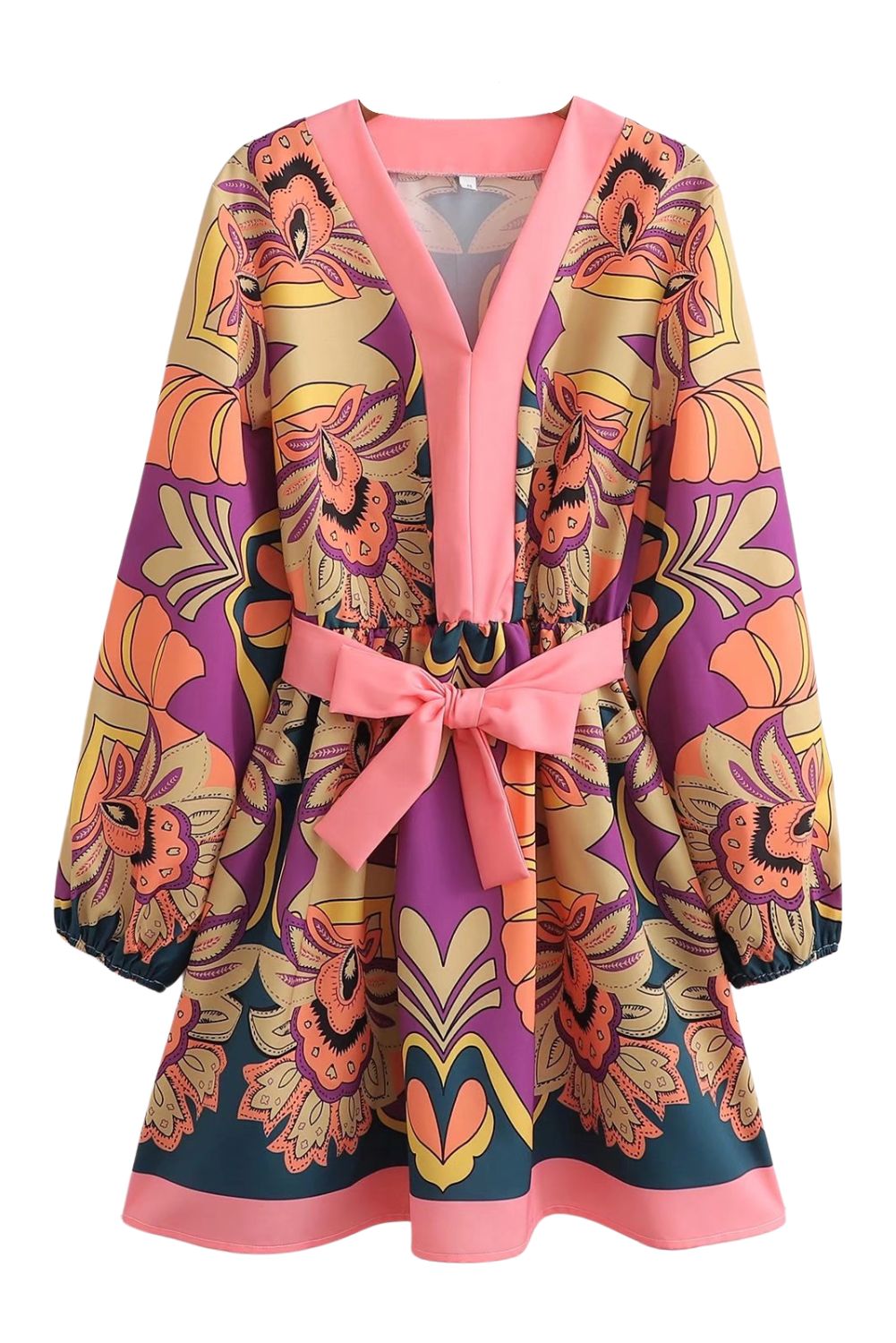 'Maya' Purple Dream Printed Dress #168947 sold by Goodnight Macaroon