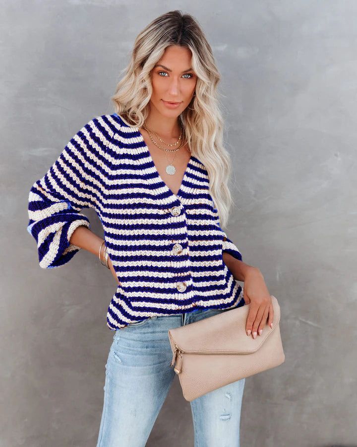 Striped Knitwear Turtleneck Sweater #71393 sold by Goodnight Macaroon product image thumbnail 13