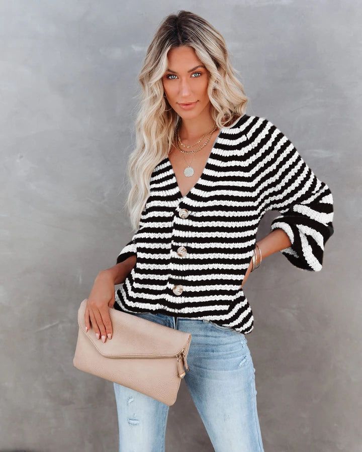 Striped Knitwear Turtleneck Sweater #71393 sold by Goodnight Macaroon product image thumbnail 8