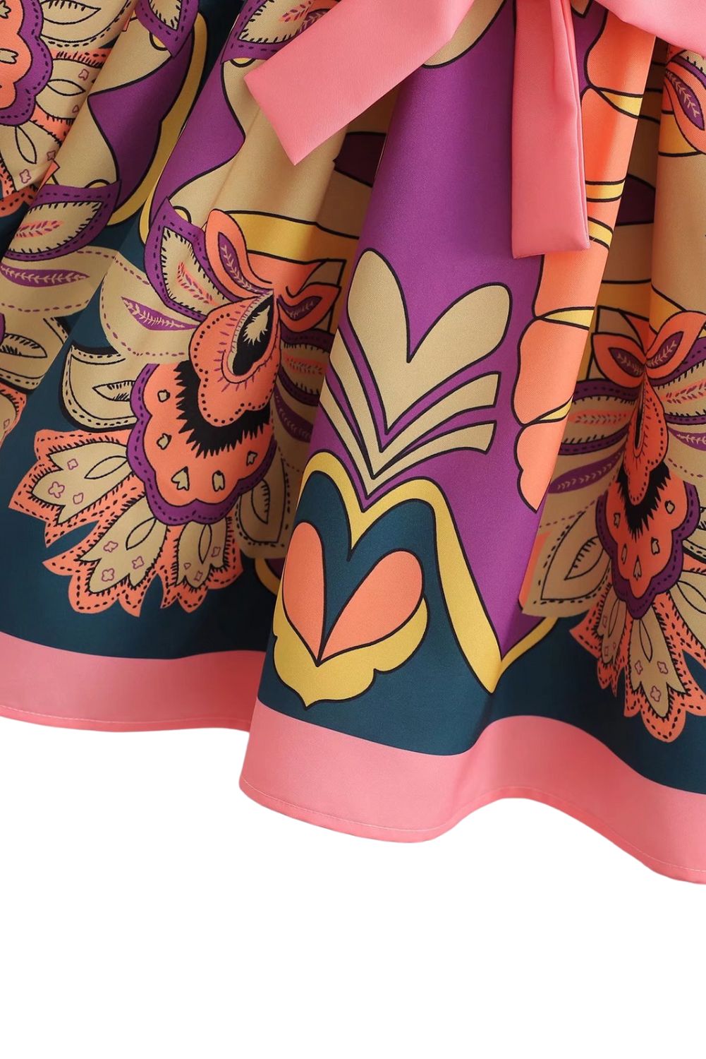 'Maya' Purple Dream Printed Dress #168947 sold by Goodnight Macaroon product image thumbnail 5