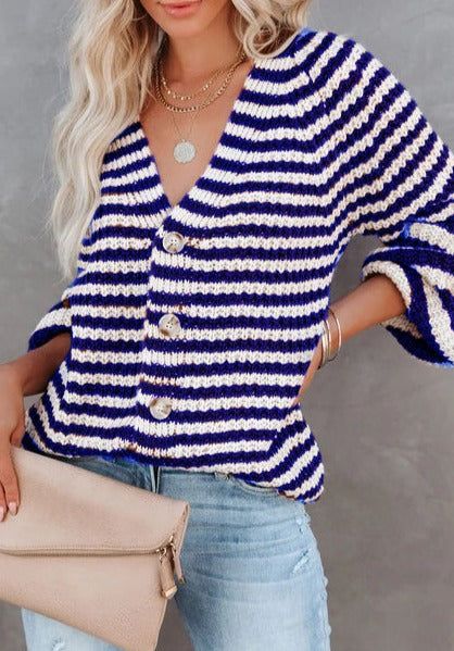 Striped Knitwear Turtleneck Sweater #71393 sold by Goodnight Macaroon product image thumbnail 2