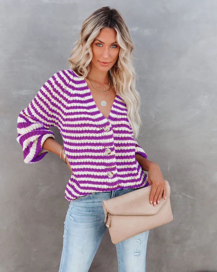 Striped Knitwear Turtleneck Sweater #71393 sold by Goodnight Macaroon product image thumbnail 12