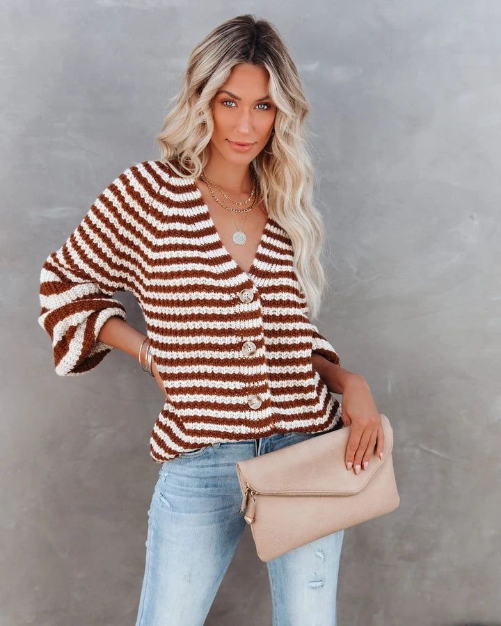 Striped Knitwear Turtleneck Sweater #71393 sold by Goodnight Macaroon product image thumbnail 11