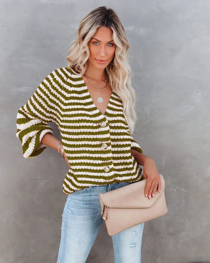 Striped Knitwear Turtleneck Sweater #71393 sold by Goodnight Macaroon product image thumbnail 5