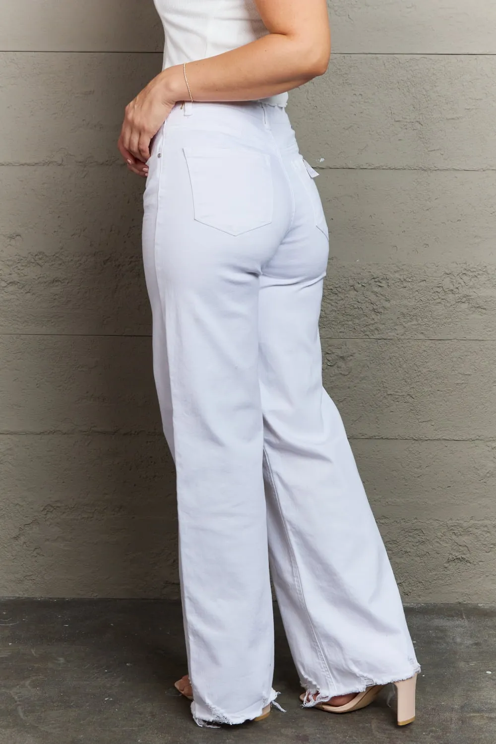 Full Size High Waist Wide Leg Jeans sold by Goodnight Macaroon product image thumbnail 2