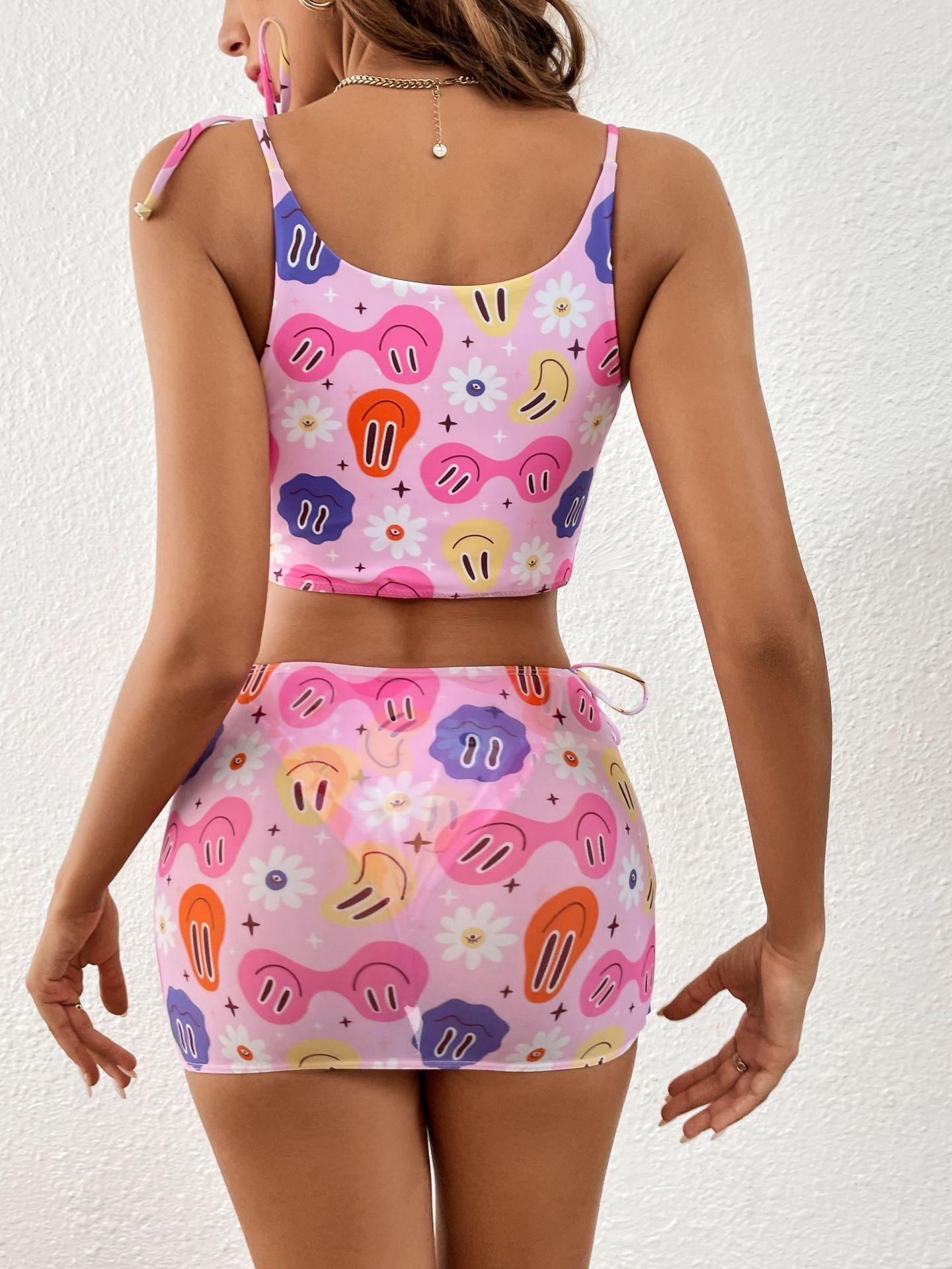 Graphic Three-Piece Swimsuit #166416 sold by Goodnight Macaroon product image thumbnail 4